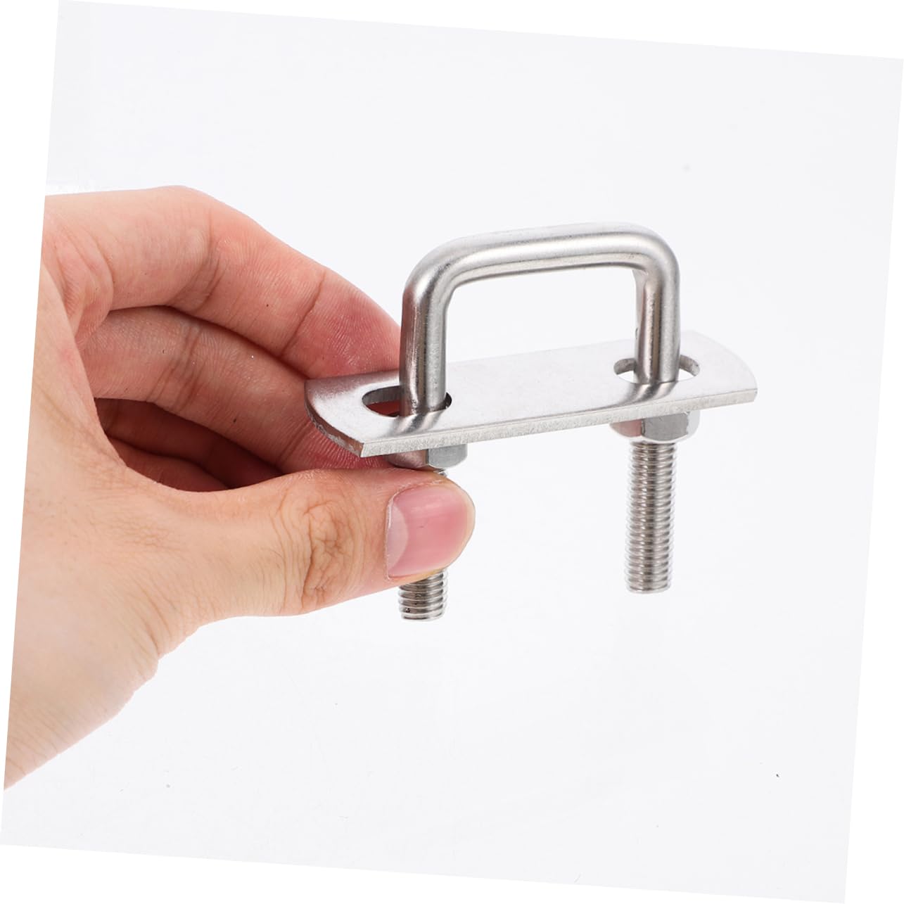 SOLUSTRE 3pcs Sturdy Stainless Steel Square u Bolt Kit u Shape Bolts for Trailer Fastening