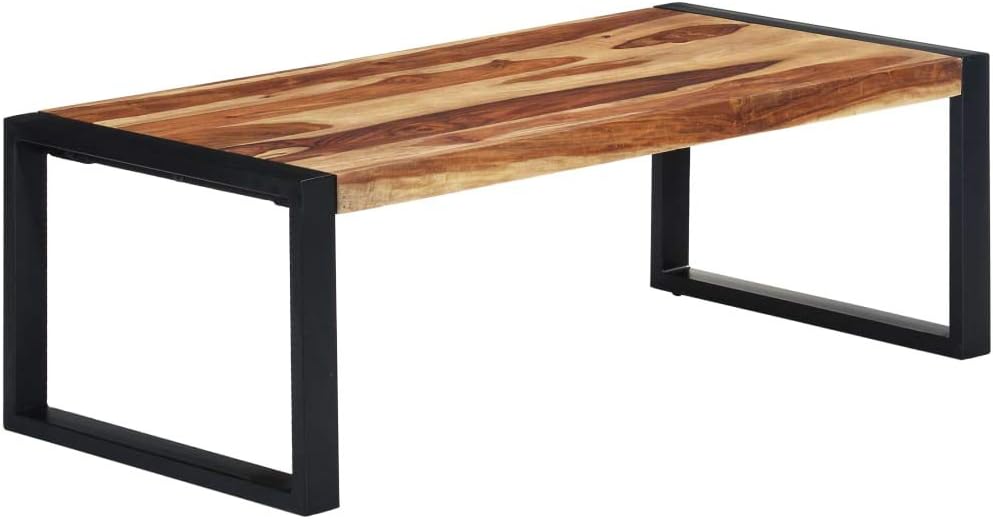 Coffee Table,mesa,Farmhouse Coffee Table,for Pool Decks, Gardens, patios, courtyards 43.3"x23.6"x15.7" Solid Sheesham Wood