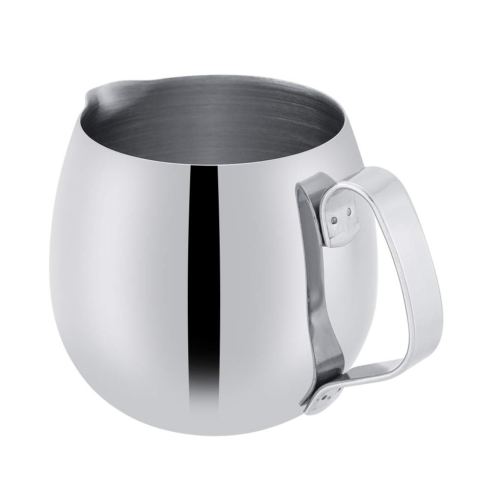 Brocca per schiuma di latte, in acciaio inox, per caffè e latte, 300 ml