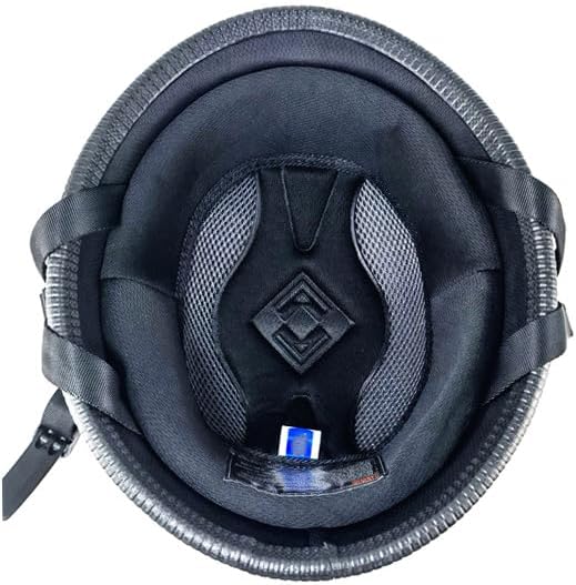 Miniatura 4 de Casco Medio Vintage de Motocicleta de Estilo Alemán, Casco Retro para Cruiser, Scooter, Cascos para Adultos Hombres Mujeres Aprobados por DOT