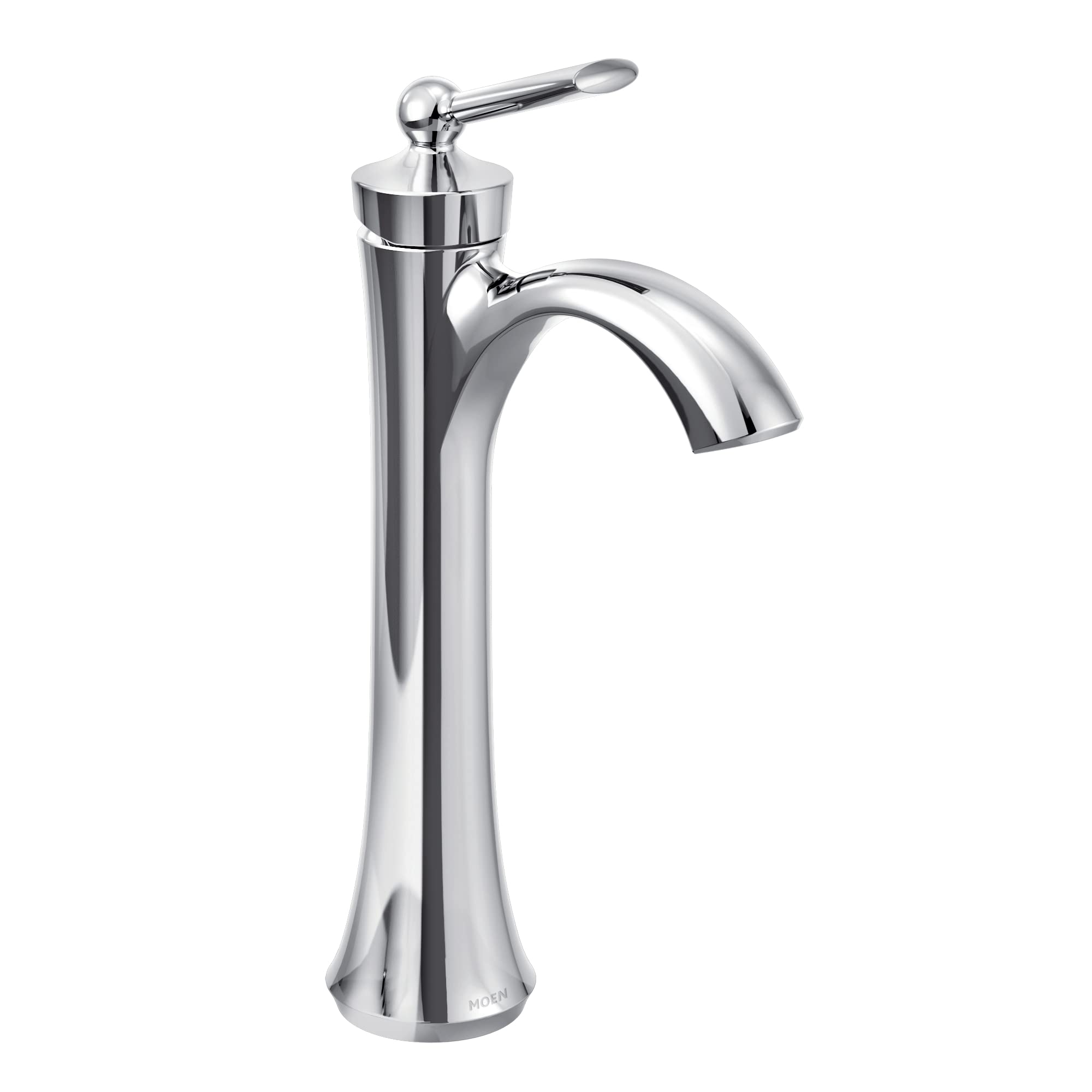Moen Wynford Chrome One-Handle High Arc Vessel Bathroom Faucet, 4507