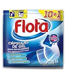 Brillo inmediato Flota Cápsulas de Gel para Lavavajillas, 11 Lavados, Azul - 220 gr