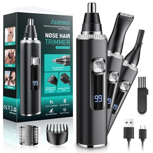 Nose & Ear Hair Trimmer Rechargeable Waterproof Groomer