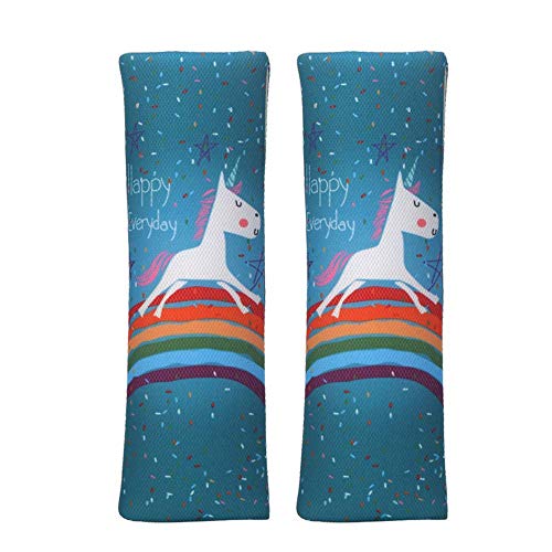 Image of Baby Seat Belt Strap Cover, 2 Pcs Kids Car Seat Belt Cushions Pads, Shoulder Strap Protectors for Girls Boys (1A)