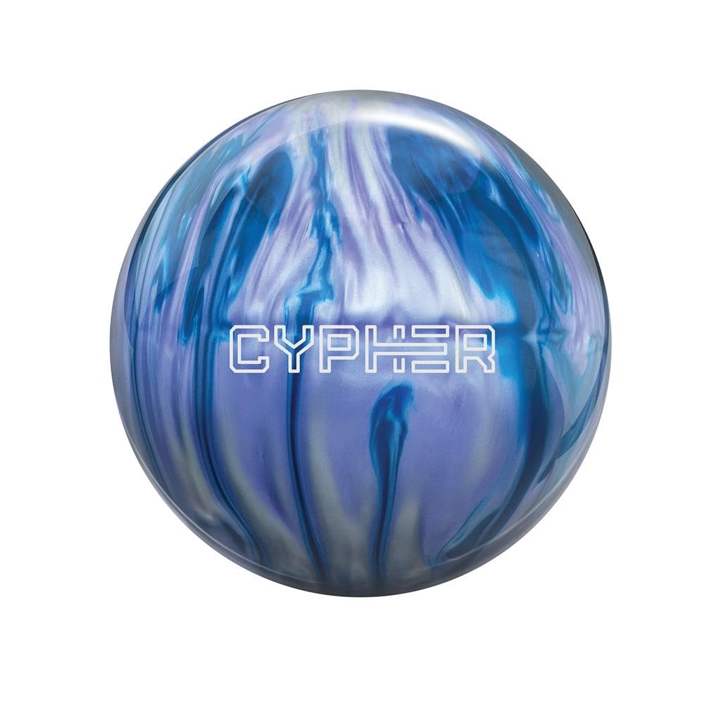 Track PRE-DRILLED Cypher Pearl Bowling Ball - Blue/Amethyst/Silver (This Item Includes a Free Bowlerstore Rubber Shammy- Colors Will Vary for The Shammy) 15lbs