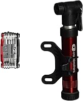 Vista 1 de Crankbrothers Multi Tool M 19 Matte Black Red & Gem Hand Pump - Rojo, Corto