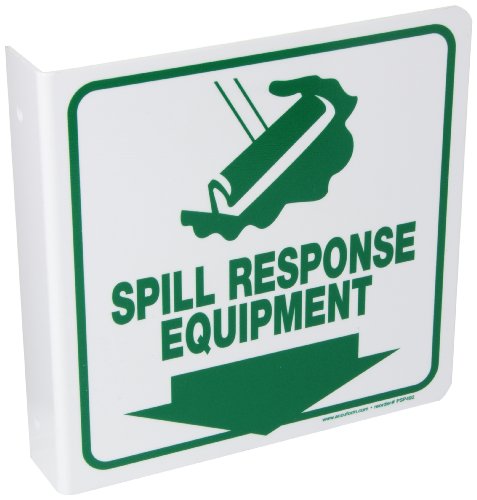 Signalétique Spill Response Equipment plastique rigide Accuform PSP492 8x8