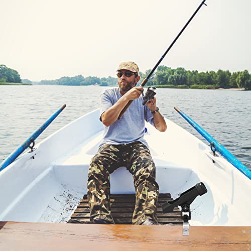 Jexine BW-JEXINE-149545 4 Pcs Fishing Boat Rods Holder 360 Degree Adjustable Folding Fishing Pole Holders With Large Clamp Opening For Boat Trolling Holder Pole Stand Rack Fishing Boat Rod Bracket thumb #6