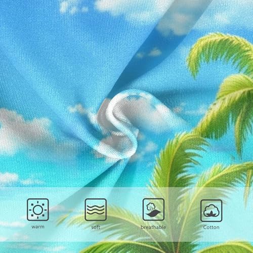 Cotton Toddlers Underwear Floral Tropical Beach Palm Trees Panties for Girl Flower Kids Undies Briefs 2t3