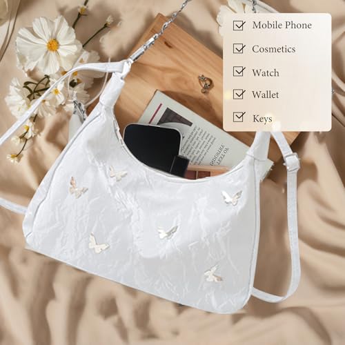 Shoulder Bags for Women, PU Leather Crossbody Bags Shoulders Hobo Purse Handbag with Adjustable Shoulder Strap4