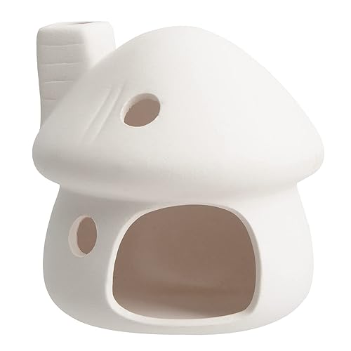 Aquarium Decor Ceramic Mushroom House Ornament Fish Tank Landscape Decoration