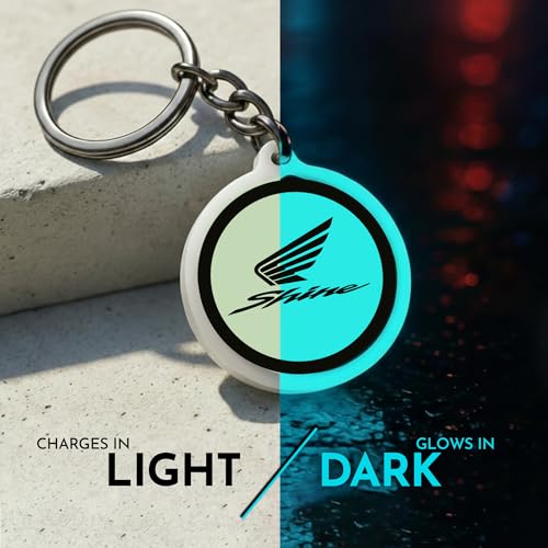 Image of Mi Glow Store Glow in Dark Keychain for Bike Men | Gift for Man | Bike Accessories | Charges in Light Glows in Dark | Key chain for Bike