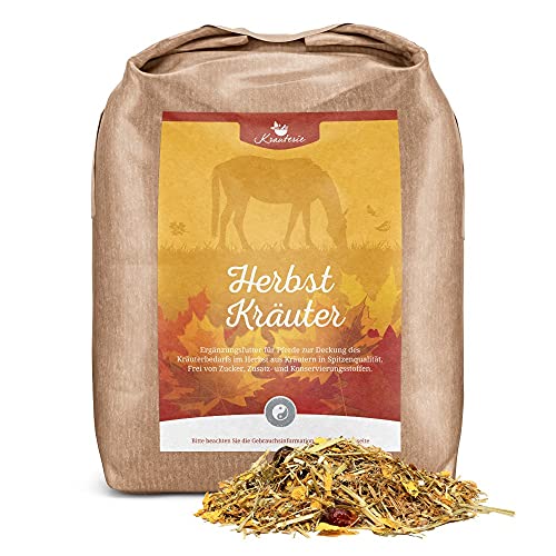 Krauterie Herbst Kräuter für Pferde in Spitzenqualität als Bestandteil artgerechter Fütterung (1000 g), frei von Zusatzstoffen, aus Liebe zu Deinem Pferd