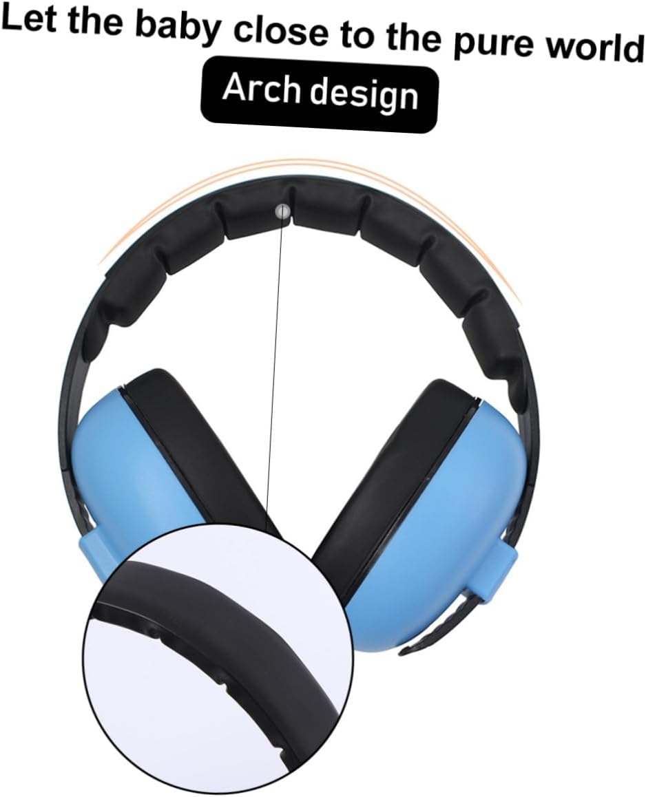 Noise Reduction Earmuffs for Comfortable Hearing Protection Headphones with Soft Padded Headband Lightweight Sleep Ear Muffs for Mowing Construction and Snowblowing Random Color