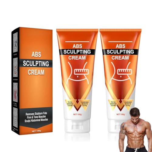 Abs Sculpting Cream Crema abdominal, 2 unidades, crema anticelulitis, loción moldeadora corporal para una silueta más firme, cuidado intensivo (02#)