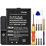 WUHAO for New Nintendo 3DS N3DS Replacement Battery KTR-003 Battery with Adhesive Tape Tool Repair Kit