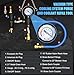 JIFETOR Cooling System Vacuum Purge Radiator Coolant Refill Tool Kit, Universal Automotive Water Tank Pneumatic Vacuum Antifreeze Change Filler Set, with Adapter Case Hose for Car Van SUV Truck