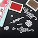 Outus 4 Pcs Stamps for Crafting Words Clear Blessing Sentiment Words Silicone Stamps for Card Making Crafting Pattern Christian DIY Scrapbooking Photo Album Decoration(Classic)