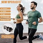 BECOJADDE Ankle Weights Set of 2 (1 lb/2 lb/3 lb Each) Adjustable Wrist Weights for Women Men Wearable Arm Leg Weight for Pilates, Running, Walking, Workout, Yoga - Image 2