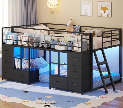 BTHFST Low Bunk Bed Twin Over Twin