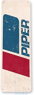 Tinworld Aviation Retro Piper Metal Tin Sign for Airport FBO Flight School D356