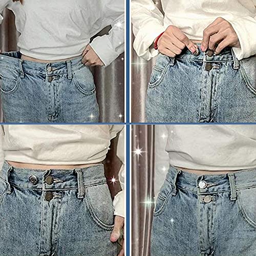 HomeDejavu 10 Pezzi Bottone Jeans No Cucire