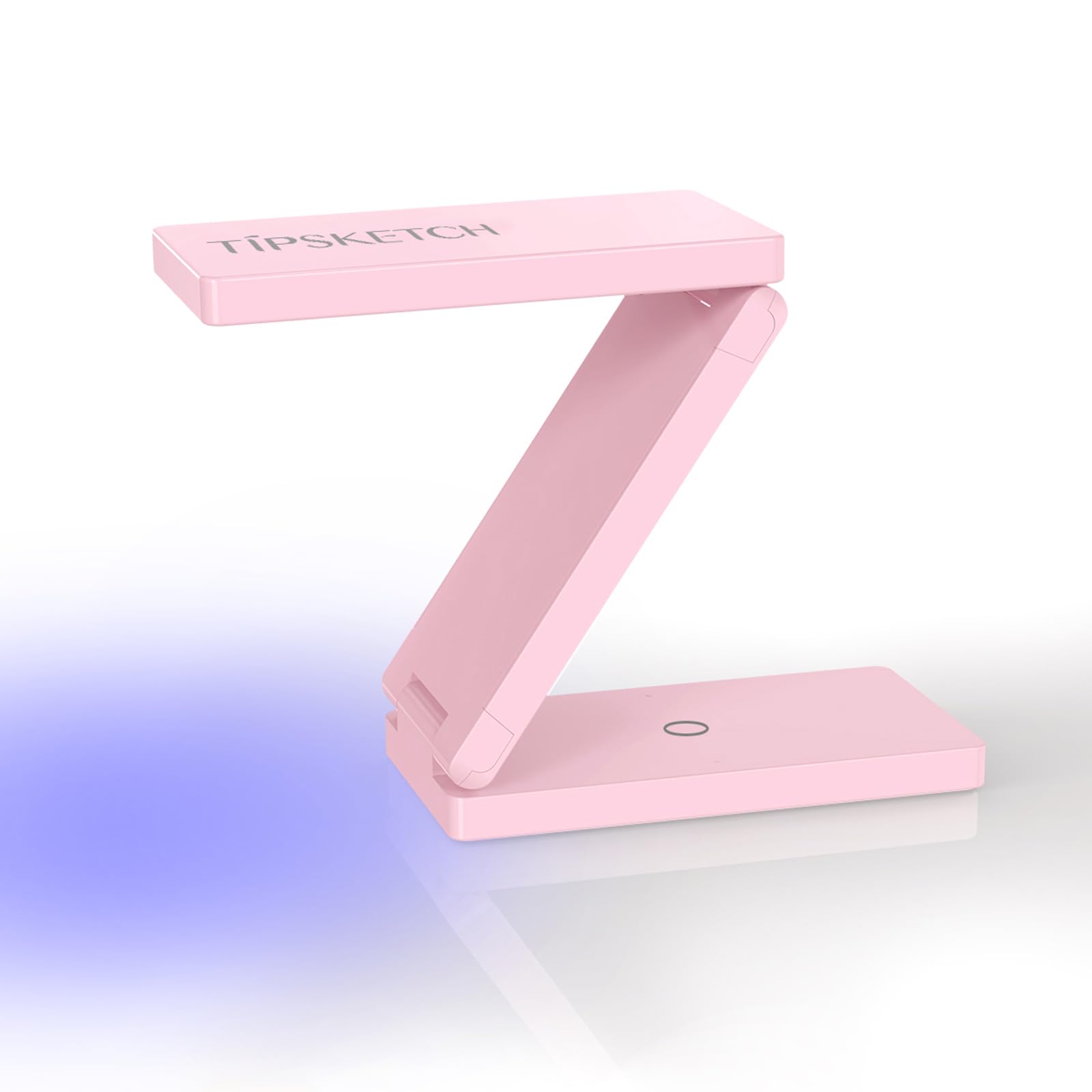 Tipsketch UV Lampe für Gelnägel 18W LED Lampe Nägel, Schnelle Härtung in 60 Sekunden, 12 LED-Perlen, Dual Wellenlängentechnologie, mit Zwei Timer-Einstellungen und Type-C-Anschluss (Rosa)