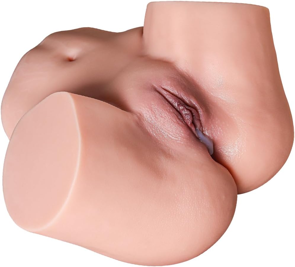 21.5LB Big Ass Sex Doll Male Masturbator, Pocket Pussies Realistic Skin Texture Soft Female Butt & Pussy, Male Adult Sex Toys with 2 Hole Deeper Vagina & Tight Anal, Life Size Sex Dolls for Orgasm.