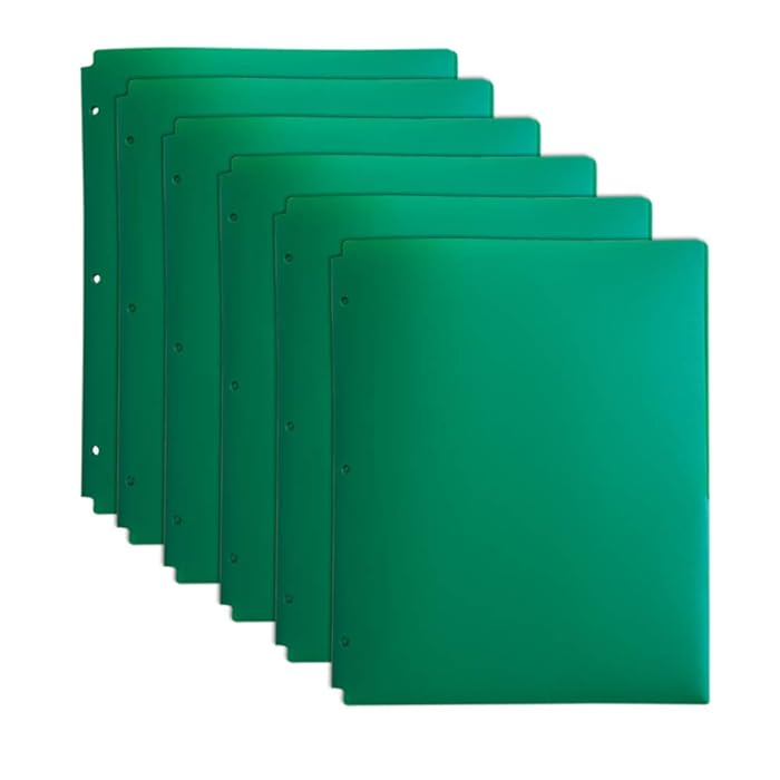 Buy COMIX 2 Pocket Plastic File Folder Letter Size Poly File Portfolio