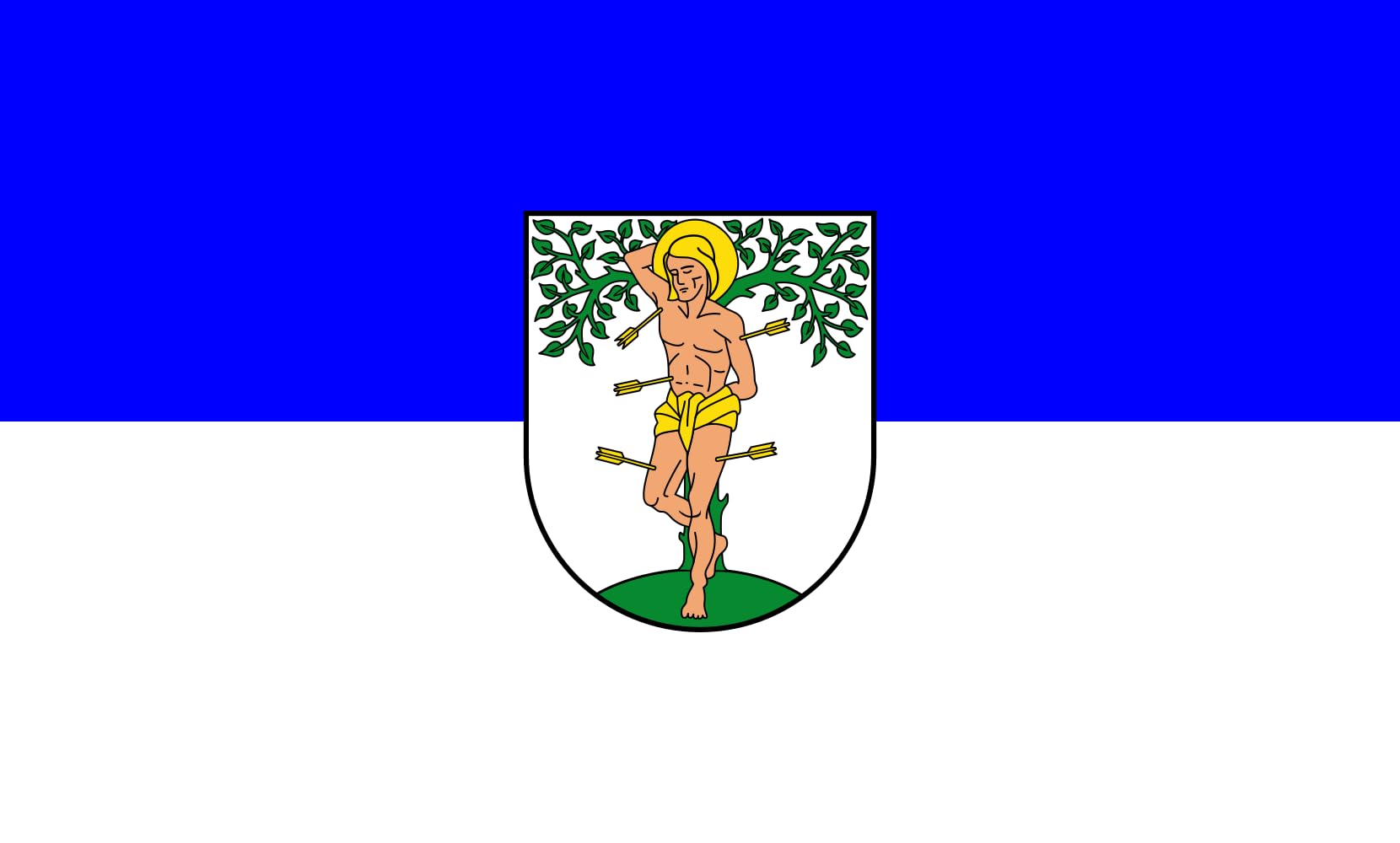 Drapeau paysage Blieskastel de 1.35m² pour décorer vos événements locaux