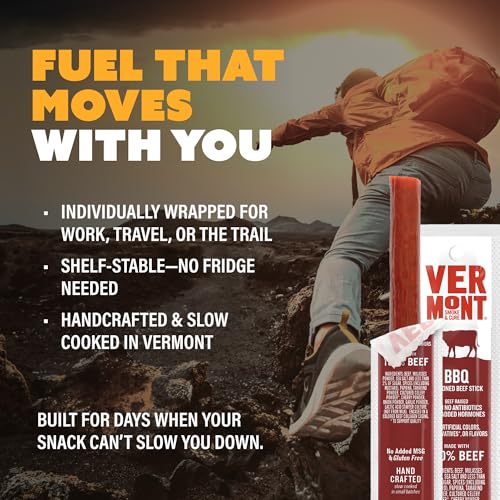 Vermont Smoke & Cure BBQ Beef Sticks - Healthy Protein Meat Snacks with BBQ Flavor - On the Go Healthier Snack for Adults & Kids - Portable Meat Snack- 24 Count - image 6