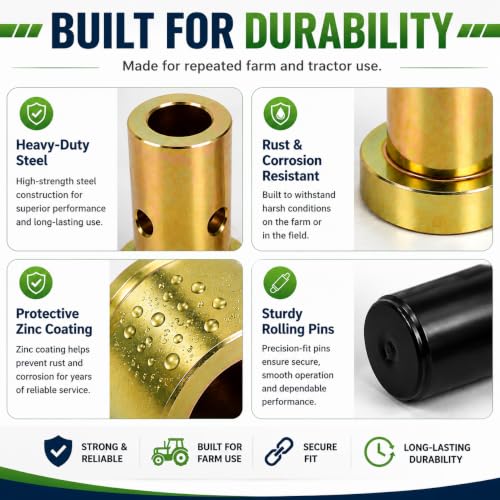Image of Cat 1 Quick Hitch Adapter Bushings Kit Fit for CateCat 1 Quick Hitch Adapter Bushings Kit Fit for Category 1-3 Point Tractors Use Quick Attach Adapters with Pins (4 Pairs)