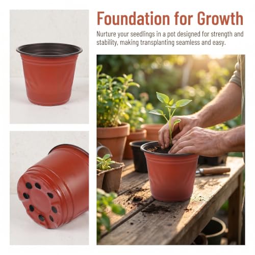 Macetas de 14.7 cm Kisangel para invernaderos y proyectos de jardinería interior 4