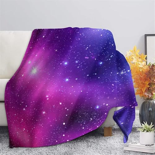 Couverture plaid nebula 3D douce et infroissable en microfibre 150x200cm