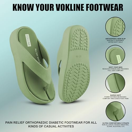 Image of Women's Slipper | Soft Sole | Lightweight | Long Lasting | Non-Slip | Orthopedic Pain Relief | Casual Wear | Size 4-7