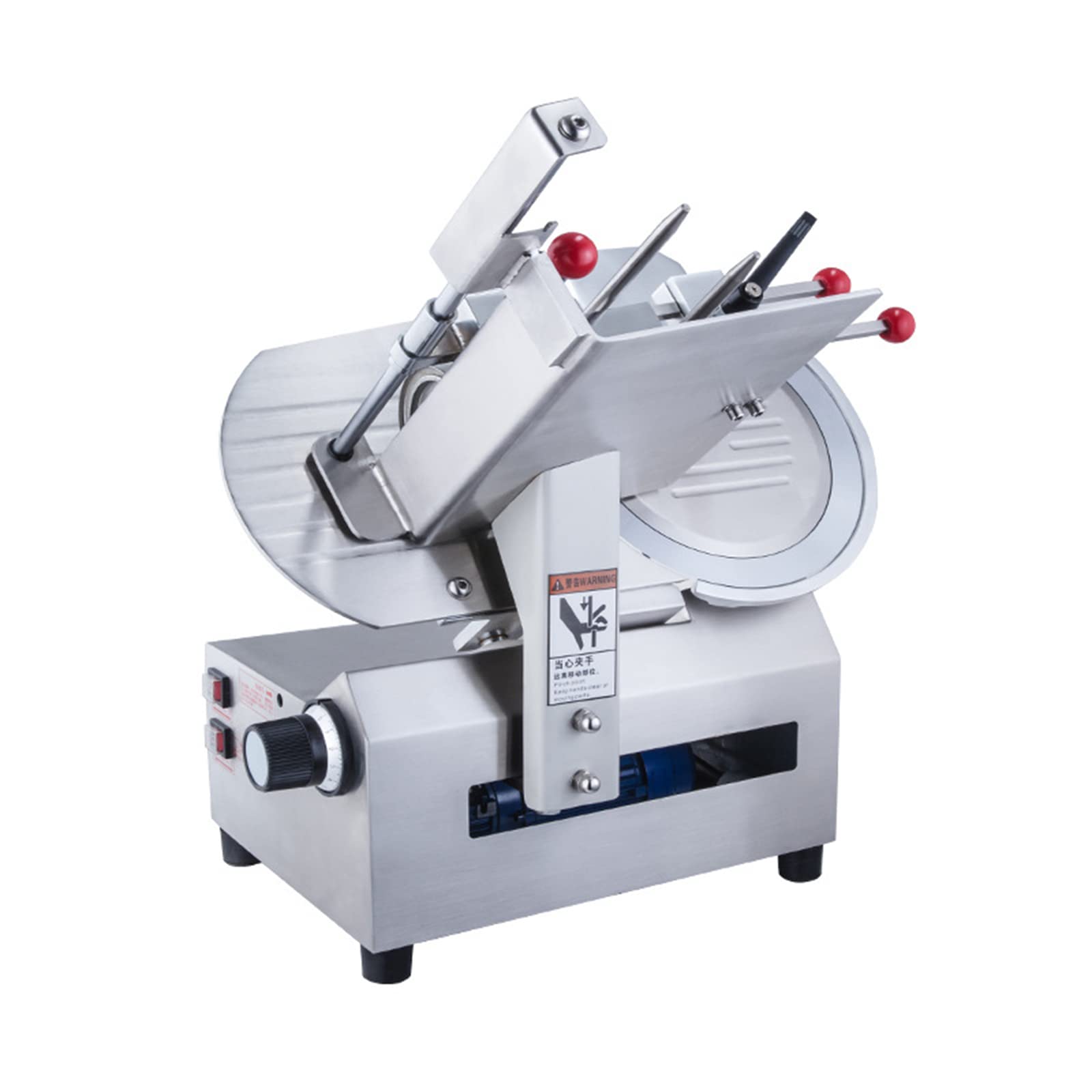Affettatrice per Uso Domestico o Commerciale, Affettatrice Affettatrice Elettrica Pane Carne Formaggio e Altri Alimenti Affettatrice Automatica Scaglie Commerciali Piedini Antisciv
