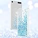 Maxdara iPod Touch 5 6 7 Case, Glitter iPod 5th 6th 7th Generation Case for Girls Children Liquid Bling Sparkle Quicksand Pretty Cute Case for iPod Touch 5th 6th 7th Generation (Blue)