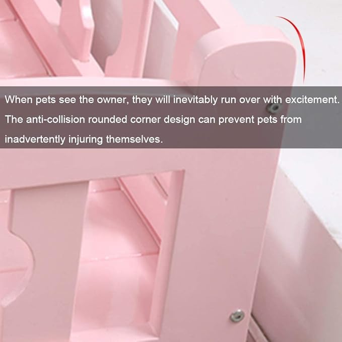 Cama Elevada para Perro Grande 100cm Madera Natural miniatura 5