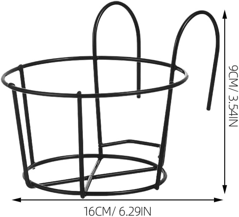 Toddmomy 6pcs Wall Planter Brackets Metal Flower Box Hangers for Balcony Easy to Install Planter Iron Stands for Indoor and Outdoor Use for Hanging Plants and Decorations
