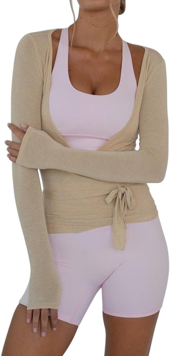Top Cache-cœur Femme Pour Danse Classique, Fitness Et Yoga – Style Y2K Avec Lacets Ajustables