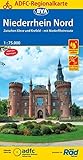  ADFC-Regionalkarte Niederrhein Nord mit Tagestouren-Vorschlägen, 1:75.000, reiß- und wetterfest, GPS-Tracks Download: Zwischen Kleve und Krefeld - mit ... bis Nijmegen (ADFC-Regionalkarte 1:75000)