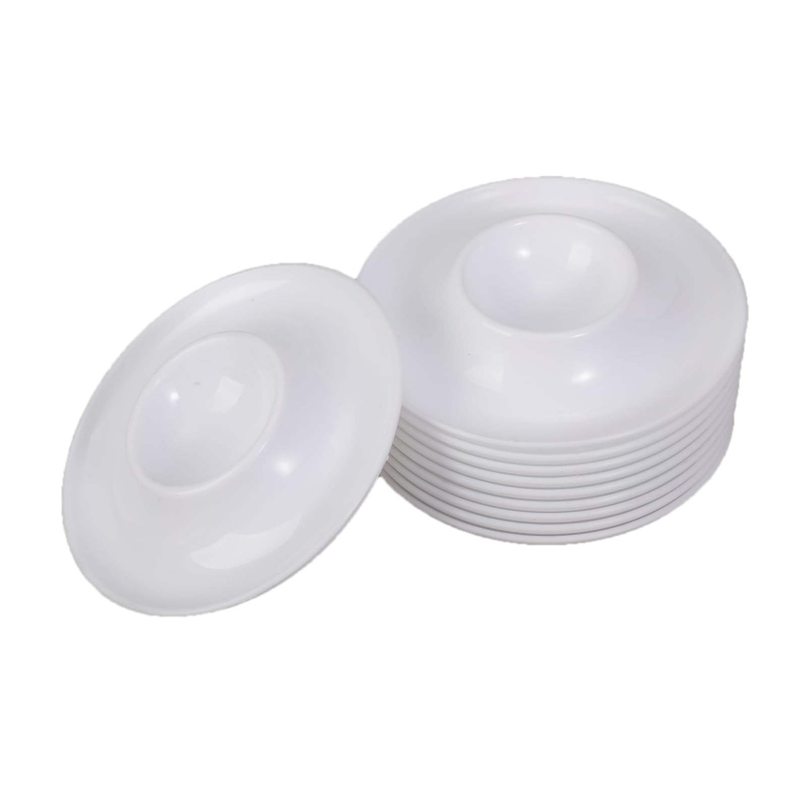 Xjdzineq Of 10 Boiled Eggs Holders Stackable Coddler Cup with Nonslip Base for Serving Breakfast Kitchen Gadgets Microwave Safe Container