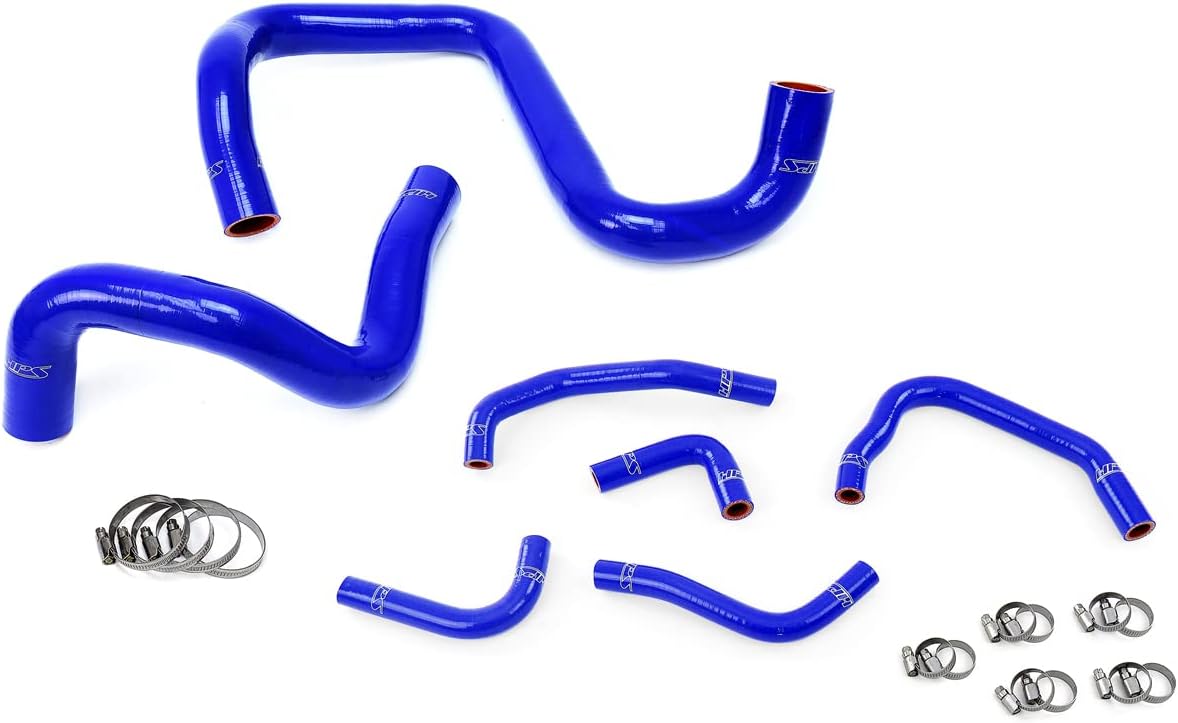 HPS 57-1285-BLUE Blue Silicone Radiator Coolant/Heater Hose Kit