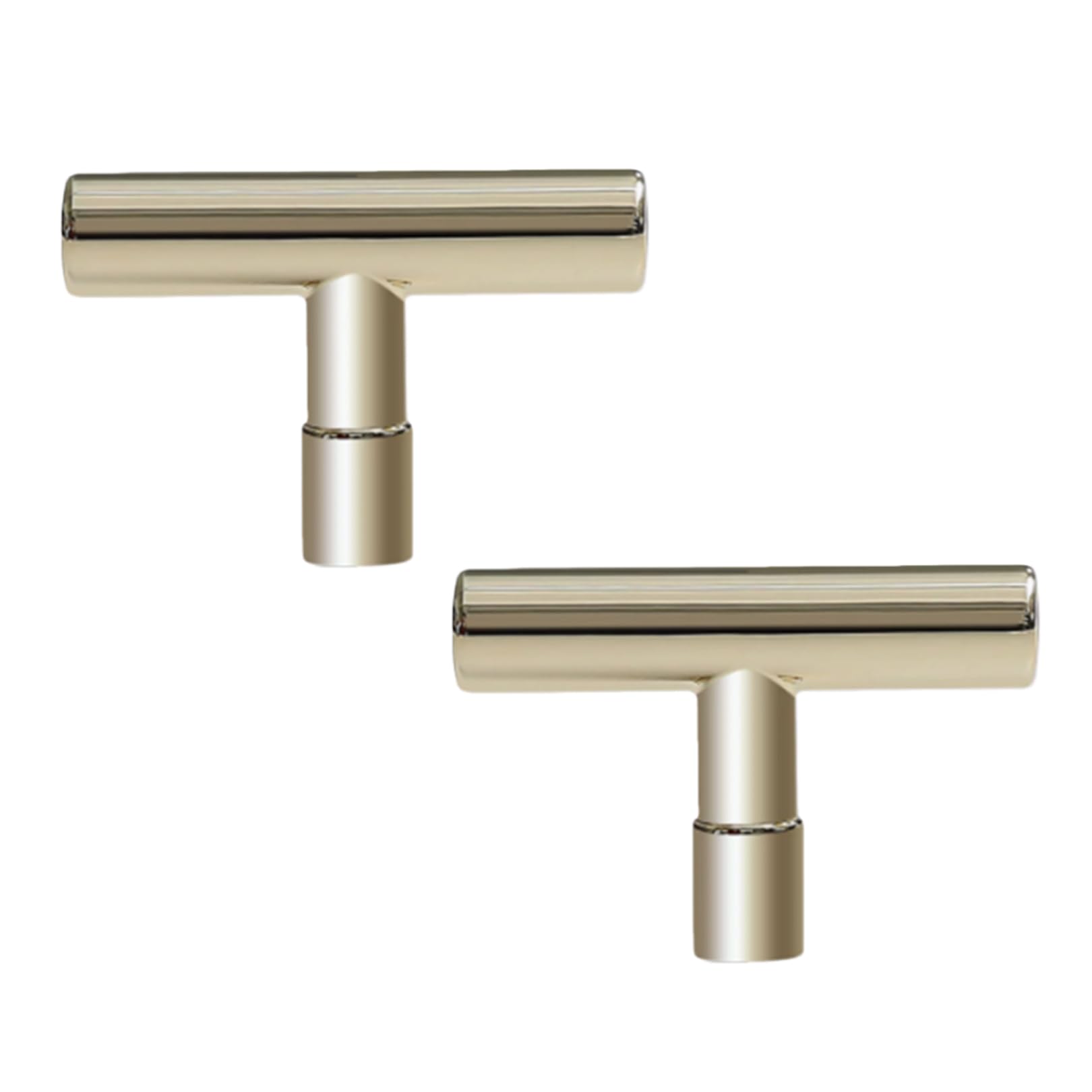 Zcru004 Gold Furniture Handle Zinc Alloy Drawerhandles Cupboard Handles Kitchen Cabinet Handle Finger Edge Pull 2 Pieces (,Single Hole)