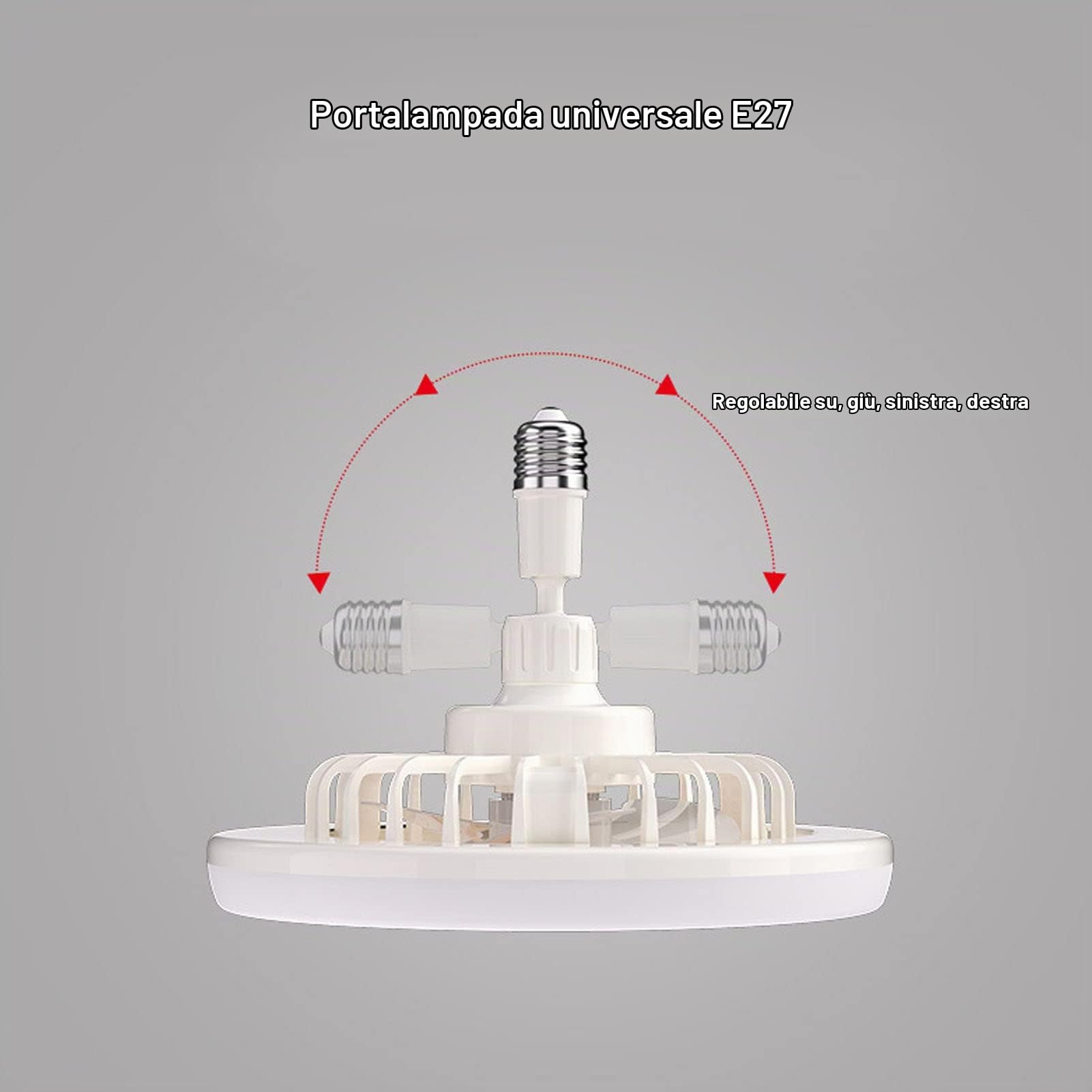 Ventilatore da Soffitto con Luci, Ventilatore da Soffitto Chiuso Regolabile a 3 velocità con Telecomando, Ventilatore Portalampada E27, Mini Ventilatore da Soffitto Luci per