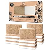 Spülschwamm Nachhaltig Küchenschwämme Biologisch Abbaubar Naturschwamm Umweltfreundlicher Kokosschwamm Zellulose Schwämme (12)