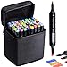 Produktbild 40 Farbige Graffiti Stift Fettige Mark Farben Marker Set,Twin Tip Textmarker Graffiti Pens für Sketch Marker Stifte Set Kind Safe & Nicht-Giftig