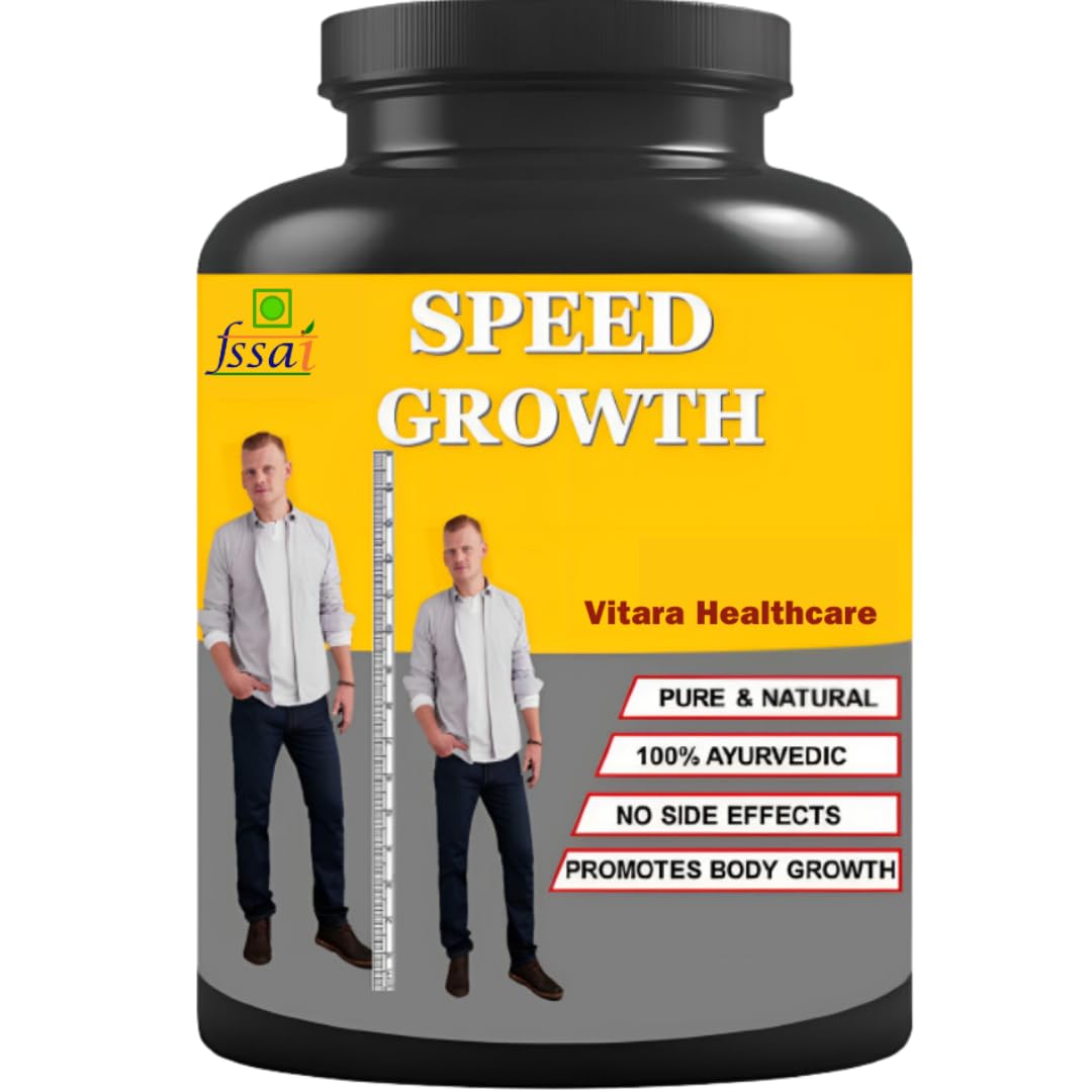 Speed Growth | Increase Body Height | Body Growth Bones | Energy Strength | Capsule | 30 No | Pack of 1