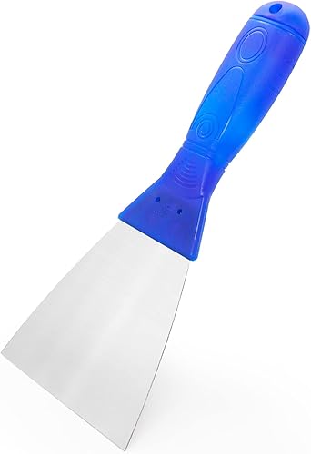 Miniatura 6 de Cuchillo de masilla, raspador de acero inoxidable de 2 pulgadas, cuchillos de mango de plástico para paneles de yeso, calcomanías, papel de pared,