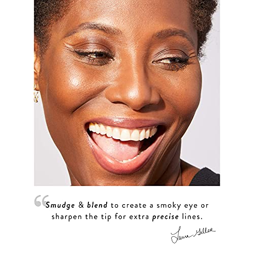 Laura Geller New York Kajal Longwear Kohl Eyeliner Pencil With Caffeine, Smooth & Blendable Makeup, Deep Charcoal #TOP6
